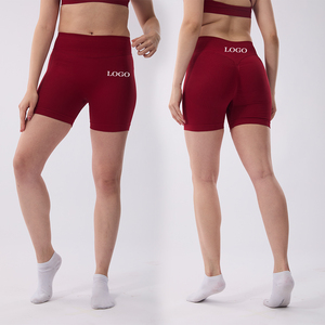 2024 nouveau personnalisé taille haute Deportivo Mujer Push up cyclisme Fitness Yoga sans couture Sport entraînement course motard Gym Shorts femmes - Product Image 2