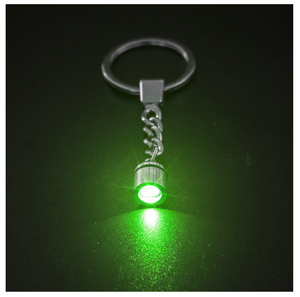 Đèn pin mini Led đèn nhiều màu sắc LED chiếu sáng vòng móc khóa pha lê móc khóa màu đỏ vàng xanh xanh tím ánh sáng - Product Image 2