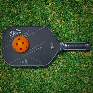 Fabrik-Lieferung Benutzerdefiniertes Logo Pickleball-Schläger 2er-Pack Carbon-Faser Pickleball-Paddel-Set für Training OEM Verfügbar-Schwarz - Product Image 2