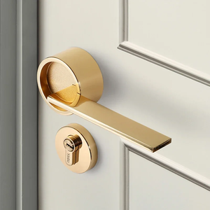 Modern American Style Apartment Hotel <b>Door</b> <b>Lock</b> Set <b>Bedroom</b> <b>Door</b> Handle <b>Lock</b> Interior Anti-theft Security Easy Installation - Product Image 2