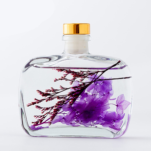 100mL 3,38 oz <span class=keywords><strong>Air</strong></span> <span class=keywords><strong>Fresher</strong></span> Fragancia Botella de vidrio Flat Round Aromatic Oil Essential <span class=keywords><strong>Home</strong></span> Perfume Reed Difusor con caja de regalo - Product Image 5