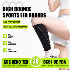 Chaussettes de sport respirantes pour la course à pied, protège-mollets élastiques, protège-jambes chauds anti-froid, manchons de protection - Product Image 3