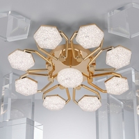 Nouvelle conception, lumière LED décorative de salon moderne de haute qualité avec 3 couleurs LED (blanc, chaud et jaune), prix d'usine