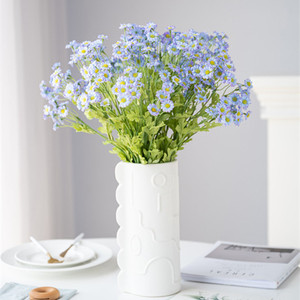 Haiyi <b>Artificial</b> Chamomile Flowers Silk <b>Daisy</b> Bouquet 10cm Below Home Decor Wedding Props - Product Image 1