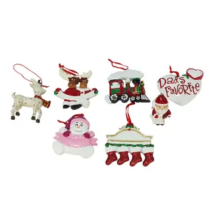 Nieuwe Hars Hanger Kerst Vader Sneeuwpop Rendier Santa Claus Telefoon Hangers Voor Kerstboom