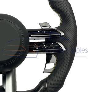 Volant de direction modifié en fibre de carbone forgée de luxe pour Mercedes Benz C GLC E S CLS <span class=keywords><strong>AMG</strong></span> ZC-222-T-Y-191 - Product Image 5