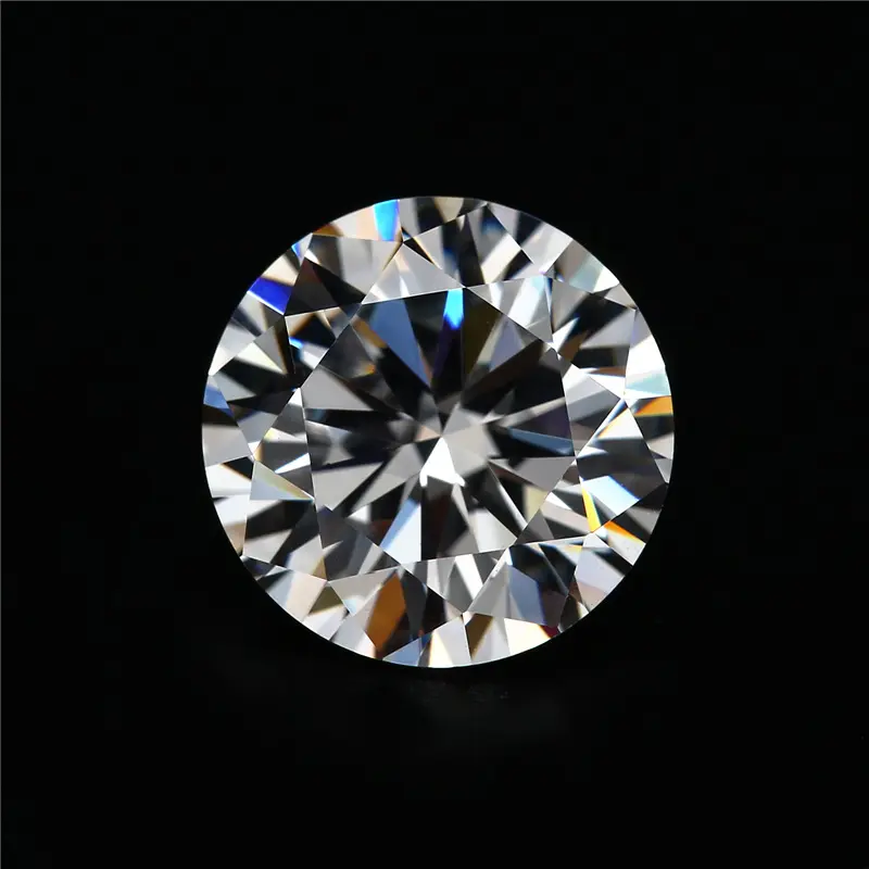 GRA Round Brilliant Cut White Moissanite Diamond Stone 3mm-12mm fl d color 1ct Loose Moissanite