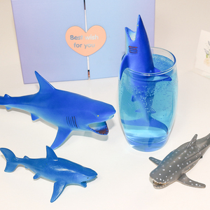 Điền vào uống bên trong rỗng PVC cá mập cá heo 5inch biển mô hình động vật đồ chơi - Product Image 2