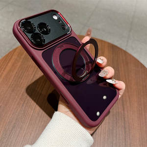 เคส iPhone 13-17 Pro Max แบบมีขาตั้งแม่เหล็กเคลือบเงา, เคส iPhone 17 Pro Max สุดยอดพร้อมการปกป้องกล้อง - Product Image 5