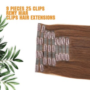 <span class=keywords><strong>Clip</strong></span> invisible de luxe de qualité supérieure dans l'<span class=keywords><strong>extension</strong></span> de cheveux Extensions de cheveux humains vierges européens Remy <span class=keywords><strong>Clip</strong></span> injecté sans couture dans les cheveux - Product Image 3