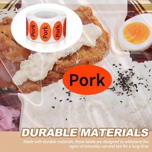 Etiqueta Adhesiva Personalizada con Logotipo para Carne, Salchicha, Tocino, Empaquetado de Alimentos, Almacenamiento, Etiqueta de Vinilo para Supermercado, Restaurante, Precio al por Menor - Product Image 5