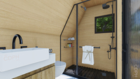 Kit de maisonnette triangulaire CDPH / Tiny House / Maison triangulaire / Maison en A pour habitation
