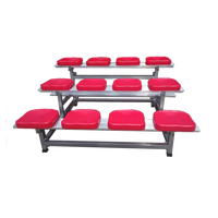 Sgaier Aluminium Planche Bleacher Chaise Intérieur Rétractable Mobile Stade Bleacher Pour Les Sports Scolaires