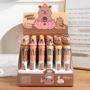 Bolígrafo de dibujos animados de diez colores, <span class=keywords><strong>lindo</strong></span> carpincho Ins, bolígrafo manual para estudiantes de alto valor - Product Image 6