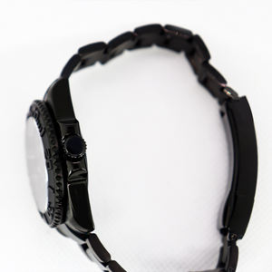 Montre mécanique avec cadran en cristal saphir OEM, design noir tendance, mouvement NH35, étanche 5ATM - Product Image 4