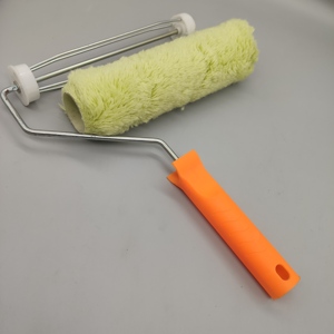 Pinceau à <span class=keywords><strong>rouleau</strong></span> à <span class=keywords><strong>peinture</strong></span> vert <span class=keywords><strong>de</strong></span> 9 pouces <span class=keywords><strong>de</strong></span> qualité industrielle et bricolage manche en plastique microfibre polyester acrylique personnalisable pour le nettoyage - Product Image 1