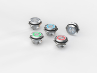 LANBOO 16QC Interrupteur de réinitialisation tactile de haute qualité 16mm-IP65/IP67 étanche, bouton tactile en métal avec anneau lumineux LED, personnalisable