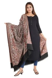 Polyester Kashmiri Weaved Ethnic Winter <b>Shawl</b> Breathable Soft Skin-Friendly Long <b>Wrap</b> for Women Comfortable Warmth Modern - Product Image 4