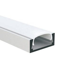 Chất lượng cao U hình dạng đen Alu 6063 đùn nhà ở kênh khuếch tán bìa cho ánh sáng Dải thanh bề mặt <span class=keywords><strong>LED</strong></span> hồ sơ nhôm - Product Image 2