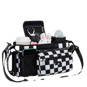 Organisateur de poussette pour bébé, porte-gobelets isolés amovibles légers, personnalisés en usine, certifiés BSCI - Product Image 1