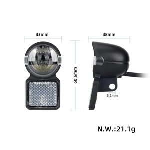 Original <b>12V</b> LED Headlight for Kukirin A1 Scooter <b>12V</b> Adjustable Head Lamp Replacement Parts - Product Image 2