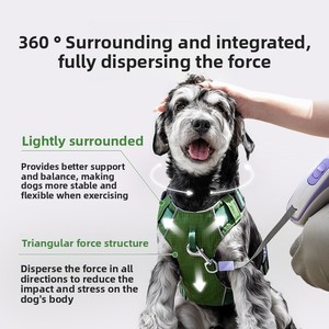 Arnés para Perros Medianos y Grandes, Anti-Impactos, Impermeable, con Doble Hebilla, Arnés de Pecho para Border <span class=keywords><strong>Collie</strong></span>, Corgi, Schnauzer, para Actividades al Aire Libre - Product Image 3