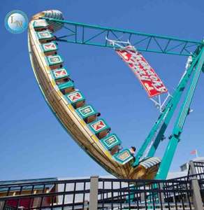 Manèges de fête foraine d'extérieur économiques, Bateau Viking pour centre commercial, Attraction de parc d'attractions, Navire pirate pour enfants en métal et fibre de verre - Product Image 2