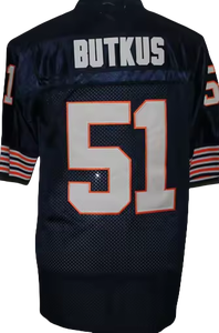 旧货34沃尔特·佩顿51迪克·布特斯23德文·海丝特50斯丁格塔里复古顶级投掷缝合美式足球球衣 - Product Image 6