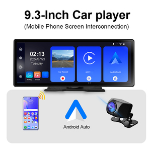 เครื่องเล่นมัลติมีเดียในรถยนต์แบบพกพา หน้าจอสัมผัส 9.3 นิ้ว รองรับ Wireless CarPlay และ Android Auto - Product Image 1