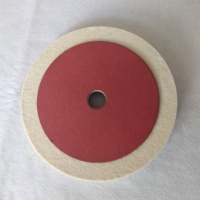Disque de polissage en feutre de laine abrasif, grain fin, dureté moyenne, OEM