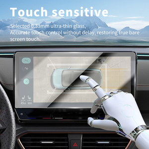 Autocollants de protection d'écran pour SEAT CUPRA <span class=keywords><strong>LEON</strong></span> PHEV 26, <span class=keywords><strong>film</strong></span> en verre trempé, Carplay, média vidéo, accessoires de véhicule, vente en gros - Product Image 6
