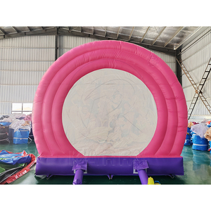 บ้านลมเป่าลมพีวีซีสีชมพูสำหรับงานปาร์ตี้เด็กผู้หญิง - Product Image 6