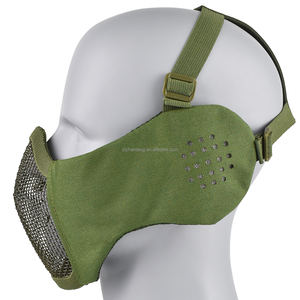 Zlang หน้ากาก V12หลากสีสำหรับ CS <span class=keywords><strong>airsoft</strong></span> Training ล่าสัตว์หน้ากากครึ่งหน้าแบบยุทธวิธีที่มีการป้องกันหู - Product Image 6