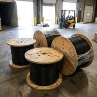 Câble à fibres optiques extérieur aérien ADSS-24B1-100M SM G652D 24 cœurs, haute résistance à la traction, renforcé de fil d'aramide, fabricant de câbles optiques