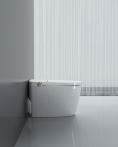 Inodoro Moderno de Una Pieza Angel A2-1, Cuadrado, de Montaje en Suelo, con Tanque Bajo, Cerámica Blanca, Acabado Liso - Product Image 6