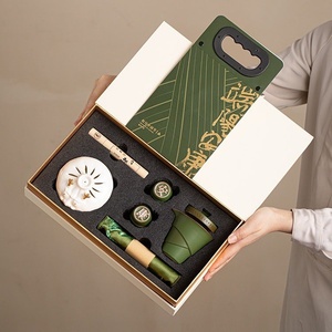 Boat Festival Wenchuang <b>Tea</b> <b>Set</b> Gift Box Portable <b>Set</b> <b>Tea</b> <b>Set</b> Accessories Gifts Business Accompanying Gift Plus logo - Product Image 2