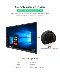 ไวท์บอร์ดแบบโต้ตอบหน้าจอสัมผัสขนาด 65 นิ้ว 4K สำหรับการศึกษา การเรียนรู้/การประชุม - Product Image 4