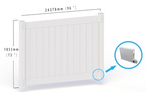Clôture en <span class=keywords><strong>PVC</strong></span> <span class=keywords><strong>blanc</strong></span> durable, panneaux de clôture de jardin de haute qualité pour l'intimité, prix d'usine pour clôtures et portails en gros - Product Image 5