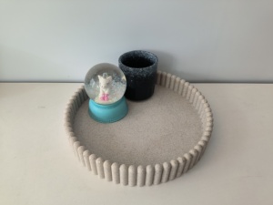 Nordic Modern Desktop Storage Tray Earings Resin Concrete Decorative Tray <strong>Jewelry</strong> Holder Cement Decorative Tray - Product Image 6