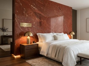 Dalle de marbre rouge Rosso Toscana naturel, <span class=keywords><strong>pierre</strong></span> polie pour les murs et les sols des halls d'hôtel - Product Image 4