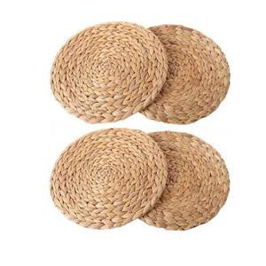 Customized Factory Supply Weave Natural Water Hyacinth Placemat Modern <strong>Round</strong> <strong>Tablemat</strong> - Product Image 5