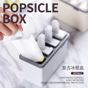 Ice Popsicle Mold Set 4 Grids Easy Release For Family Use Freezer Safe - Product Image 2