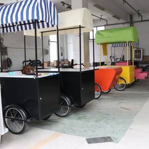 바퀴화물 자전거 거리 음식 배달 자전거 크레이프 트레일러 세발 자전거 카트 - Product Image 6