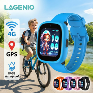 Lagenio K3สมาร์ทวอช4G, นาฬิกานาโน<span class=keywords><strong>ซิ</strong></span><span class=keywords><strong>ม</strong></span>การ์ด GPS และไวไฟ LBS สา<span class=keywords><strong>ม</strong></span>ารถรับสายวิดีโอคอลได้ IP68กันน้ำ CE FCC สำหรับเด็ก - Product Image 1
