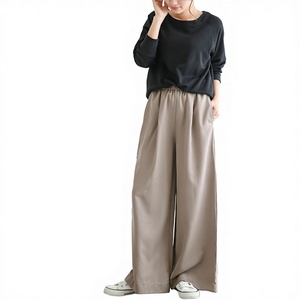 Pantalones Anchos de Pierna Recta para Mujer, Tallas M-XXL, Transpirables, Ecológicos, de Algodón, con Cintura Elástica y Corte Medio, Casuales - Product Image 3