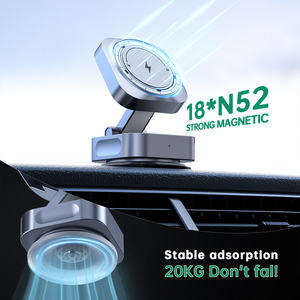 Nuevo cargador inalámbrico portátil multifuncional soporte para teléfono móvil carga rápida plegable coche soporte de carga inalámbrico magnético - Product Image 3