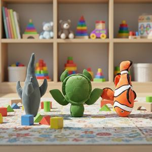 Jouets en peluche mignons et doux, animaux marins de haute qualité, vente en gros, pour activités promotionnelles - Product Image 3