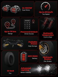 Nuevo Patinete Eléctrico Ienyrid <span class=keywords><strong>ES70</strong></span> 2026 para Adultos, el Más Rápido, con Doble Motor, Disponible en Almacén del Reino Unido - Product Image 6