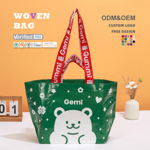 Biểu Tượng Tùy Chỉnh Kích Thước Đầy Đủ Màu Sắc In Ấn Nhiệm Vụ Nặng Nề Du Lịch Ngoài Trời <span class=keywords><strong>PP</strong></span> Dệt Nhiều Lớp Mua Sắm Dệt Túi Lưu Trữ Túi Với Dây Kéo - Product Image 1