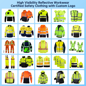 Gilet de sécurité haute visibilité orange en polyester pour femmes, logo personnalisé en gros, vêtements de travail pour la construction routière, vêtements de travail - Product Image 4